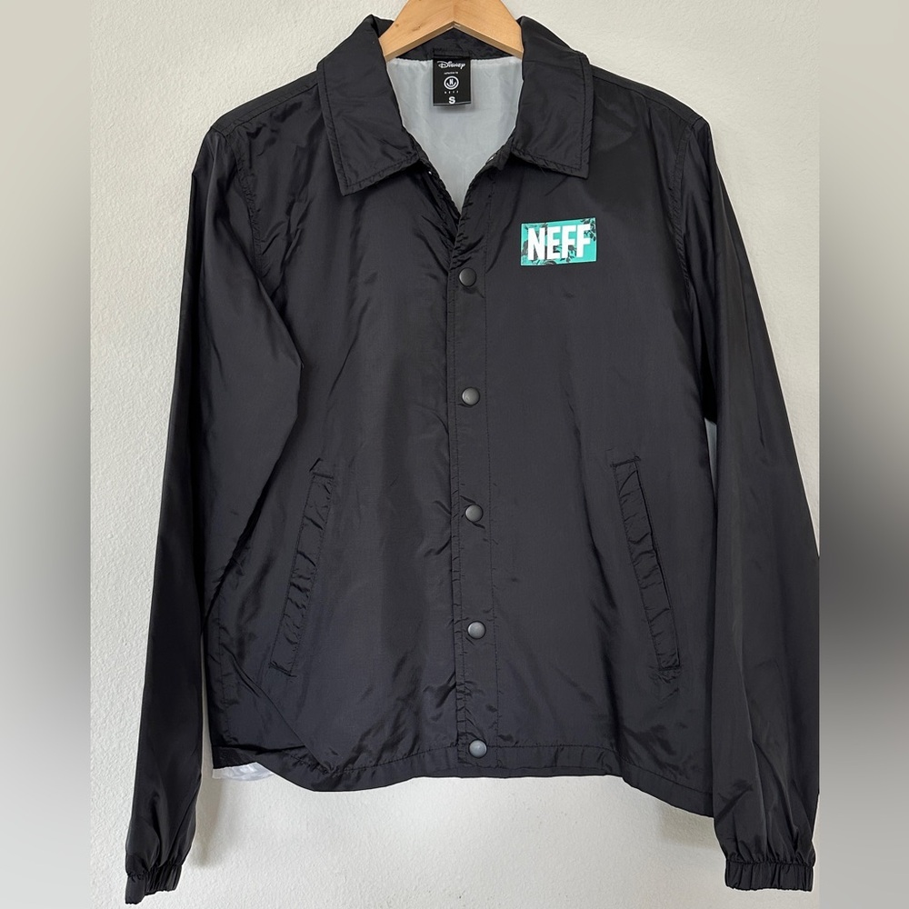 Disney Collection by Neff Black and Teal Logo Jacket